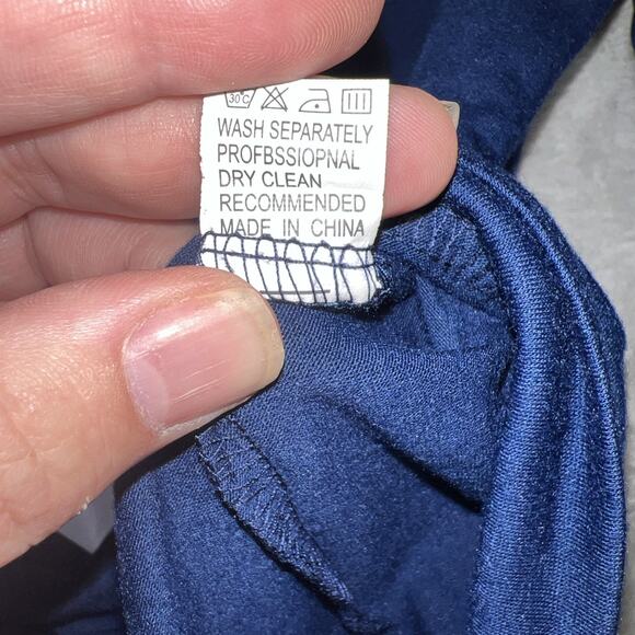 CBR Women's Pullover Size XL Blue Long Sleeve Pullover Anchor V-Neck - Picture 5 of 11